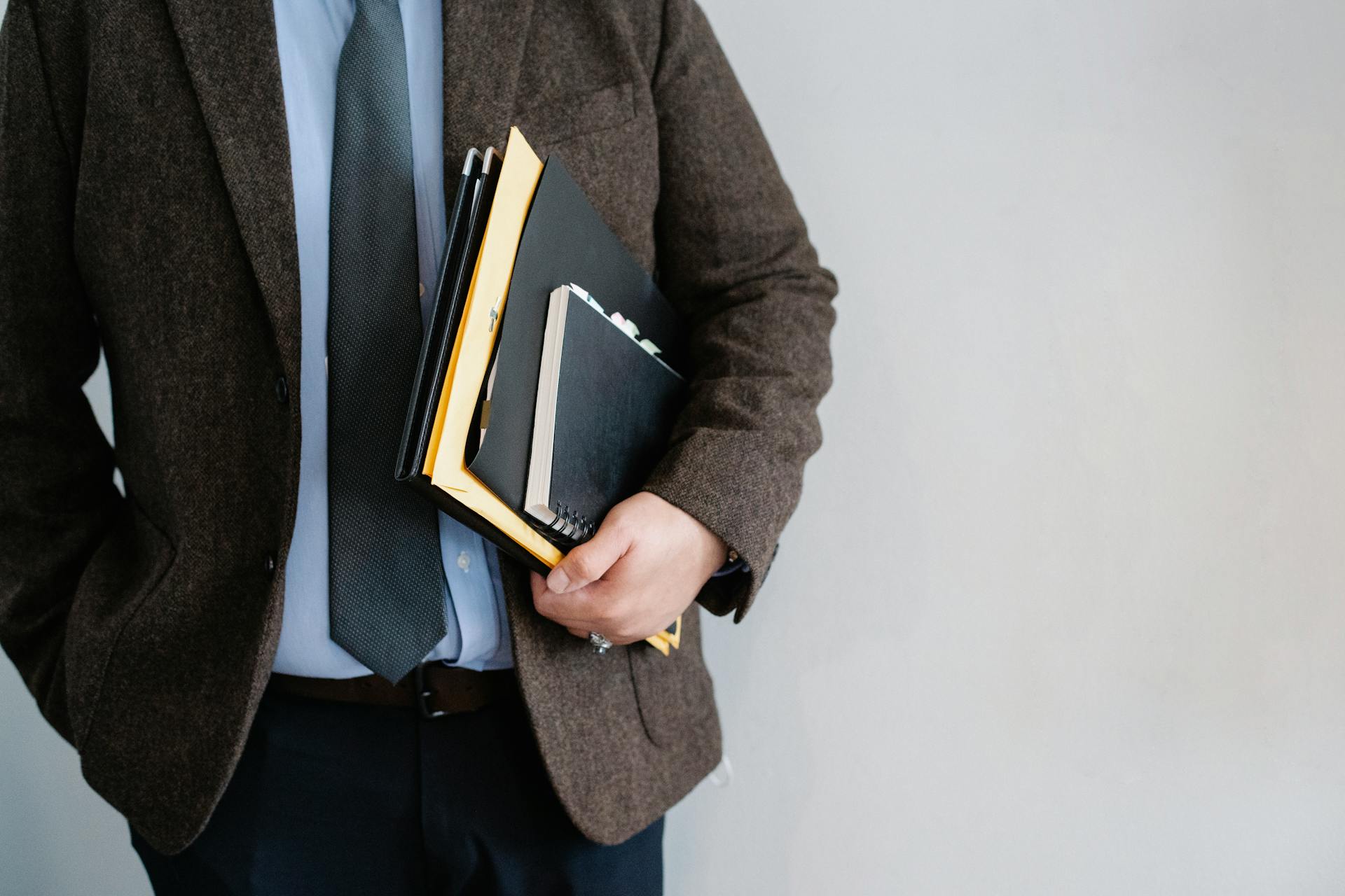 Office man in jacket